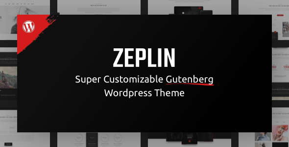 Zeplin Gutenberg WordPress Theme