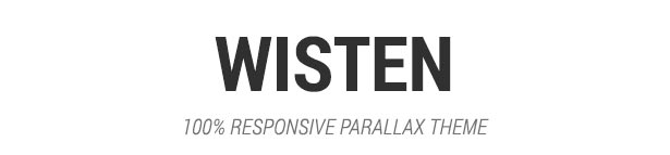 Wisten - Creative One Page Parallax Template - 1