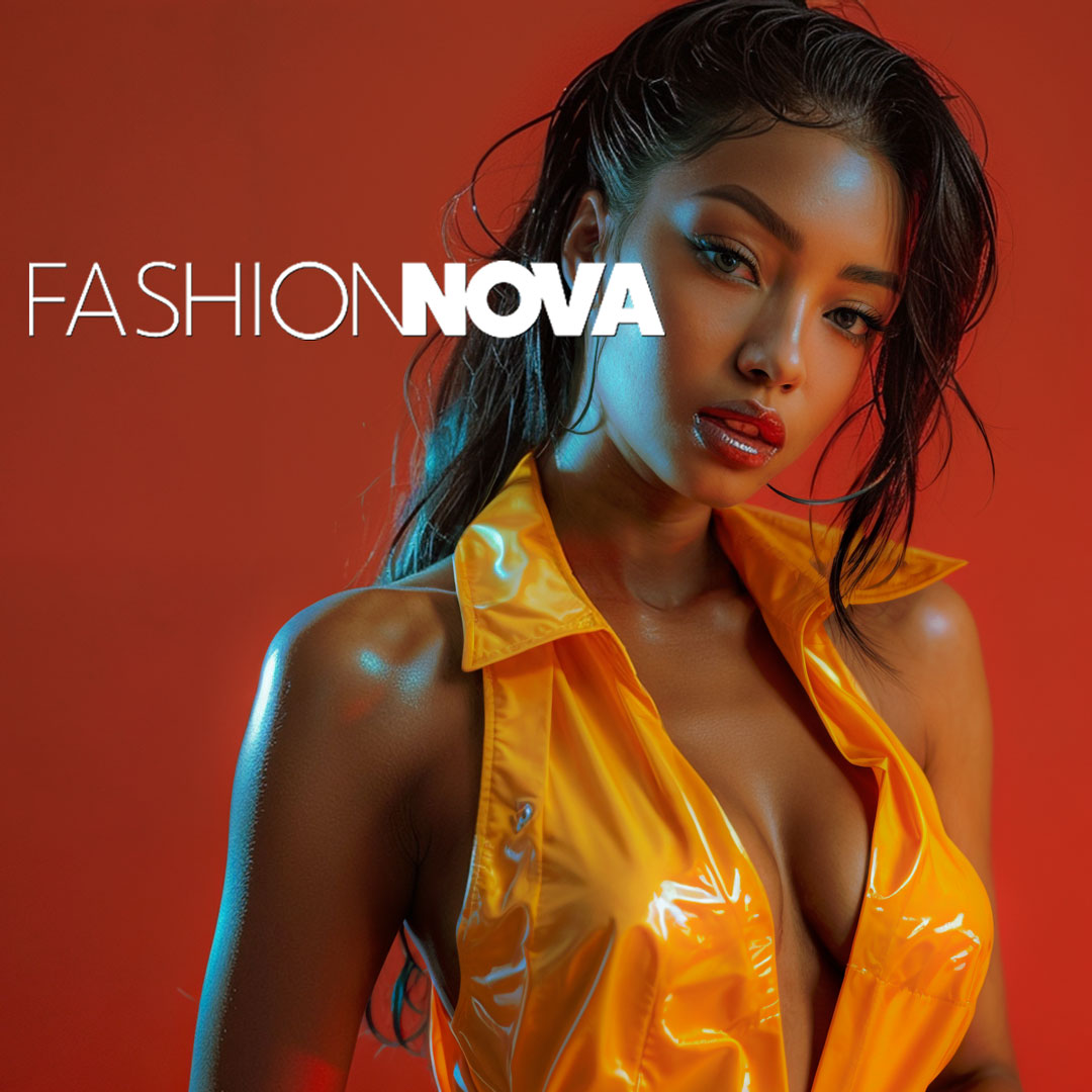 Fashion Nova Model wearing yellow tank top jacket