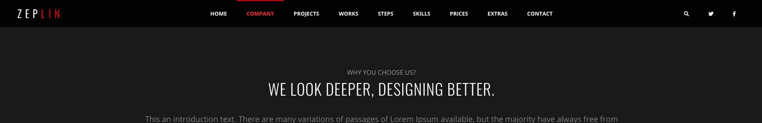 centered links